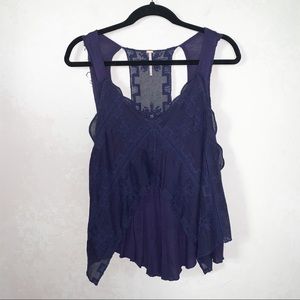 Pinafore Tank in Midnight